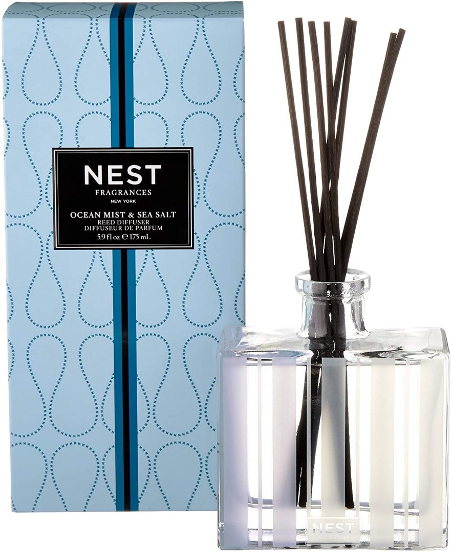 NEST Fragrances Reed Diffuser- Ocean Mist & Sea Salt , 5.9 fl oz